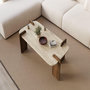 Voir la diapositive 4 : Habitat et Jardin Table basse en bois  Leapiri  - 120 x 60 x 35 cm - Travertin