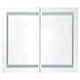 Voir la diapositive 4 : VIDAXL Armoire de salle de bain a miroir LED 80x12,2x68 cm