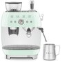Voir la diapositive 3 : SMEG Expresso Broyeur EGF03PGEU vert d'eau