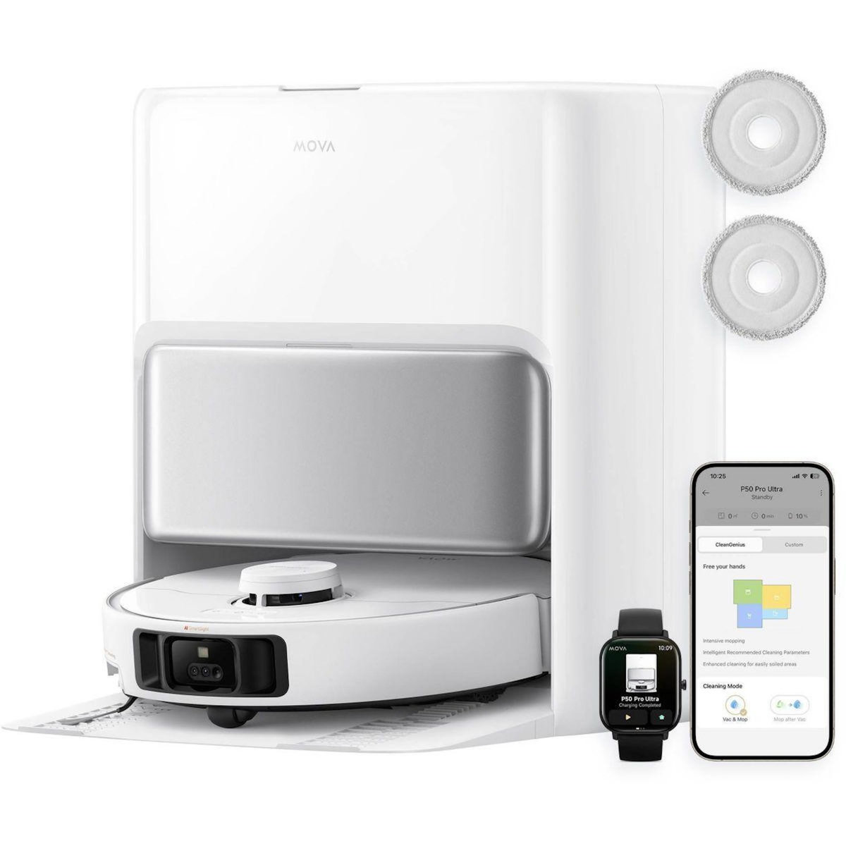 MOVA Robot Aspirateur Laveur P50 Pro Ultra