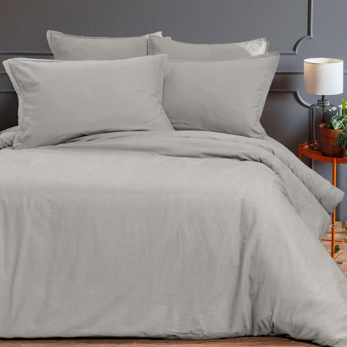 Sensei Maison Housse de couette en coton lavé biologique ORGANIKA