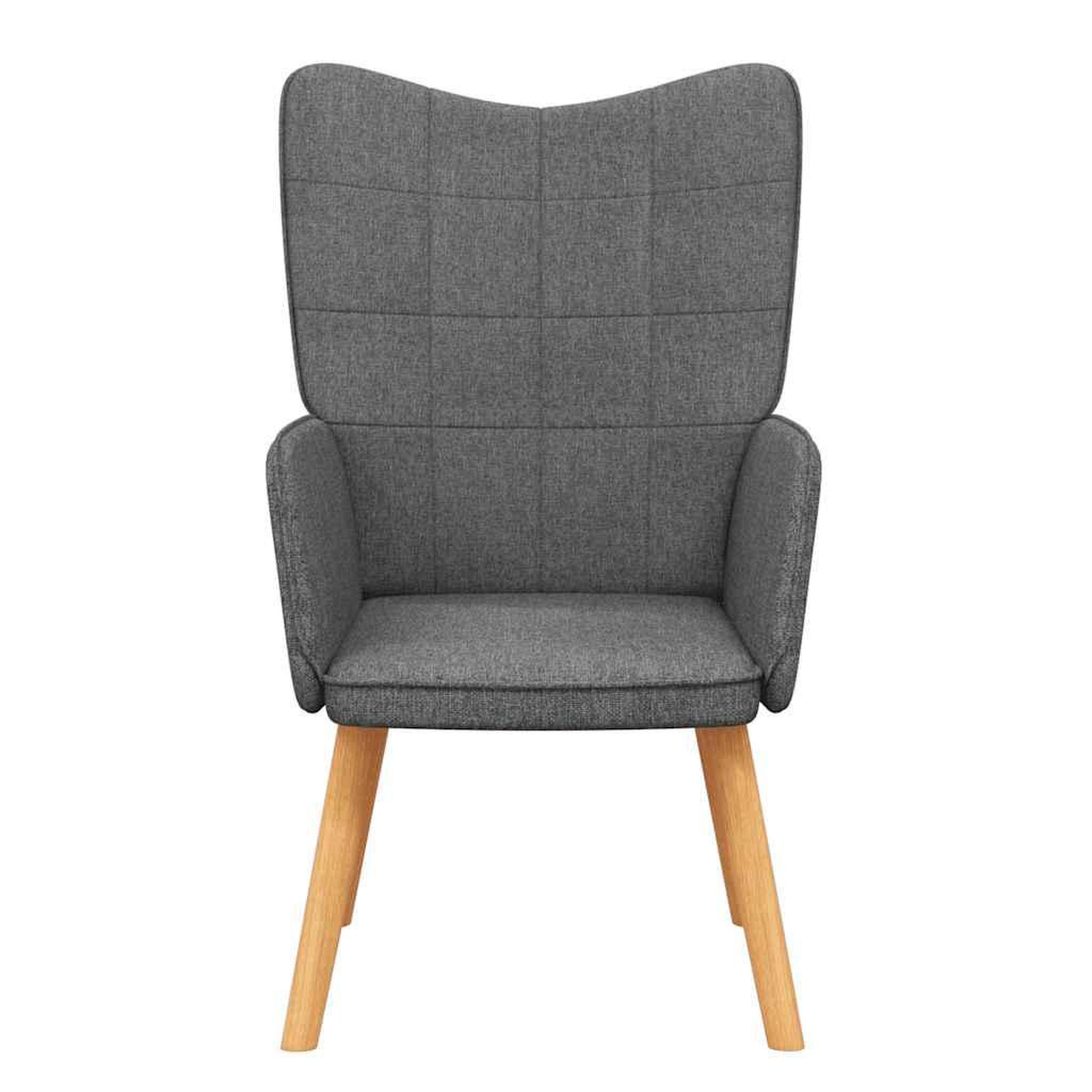 Voir la diapositive 3 : VIDAXL Chaise de relaxation Gris fonce Tissu