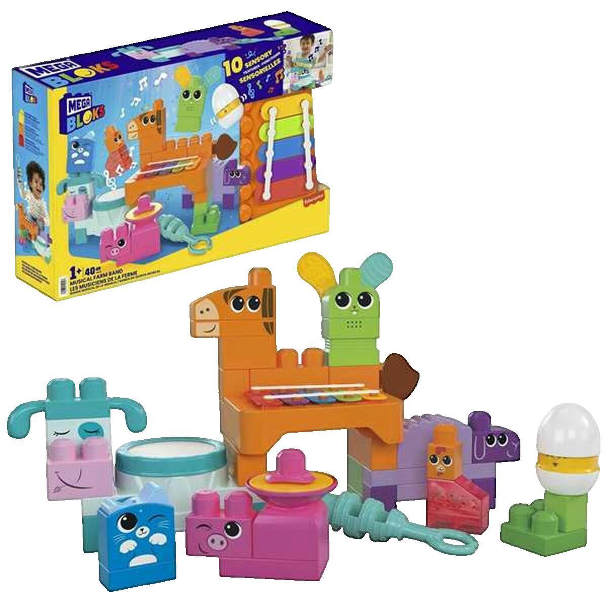 MEGA BLOKS Jouet Mega Bloks L'orchestre de la ferme interactif