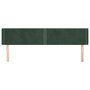 Voir la diapositive 3 : VIDAXL Tete de lit avec oreilles Vert fonce 203x16x78/88 cm Velours