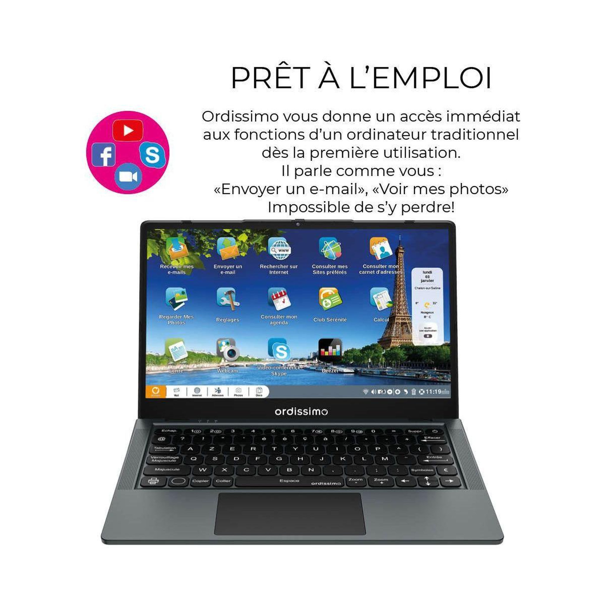 Voir la diapositive 3 : Ordissimo Ordinateur portable Agathe 4