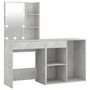 Voir la diapositive 2 : VIDAXL Coiffeuse a LED avec armoire Gris beton Bois d'ingenierie