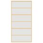Voir la diapositive 4 : VIDAXL Porte coulissante dore 102,5x205 cm verre ESG depoli aluminium