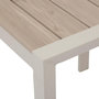 Voir la diapositive 5 : HESPERIDE Table de jardin fixe en aluminium effet bois 2 places EVASION