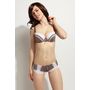 Voir la diapositive 1 : Ensemble soutien-gorge et shorty SANSELLE marron
