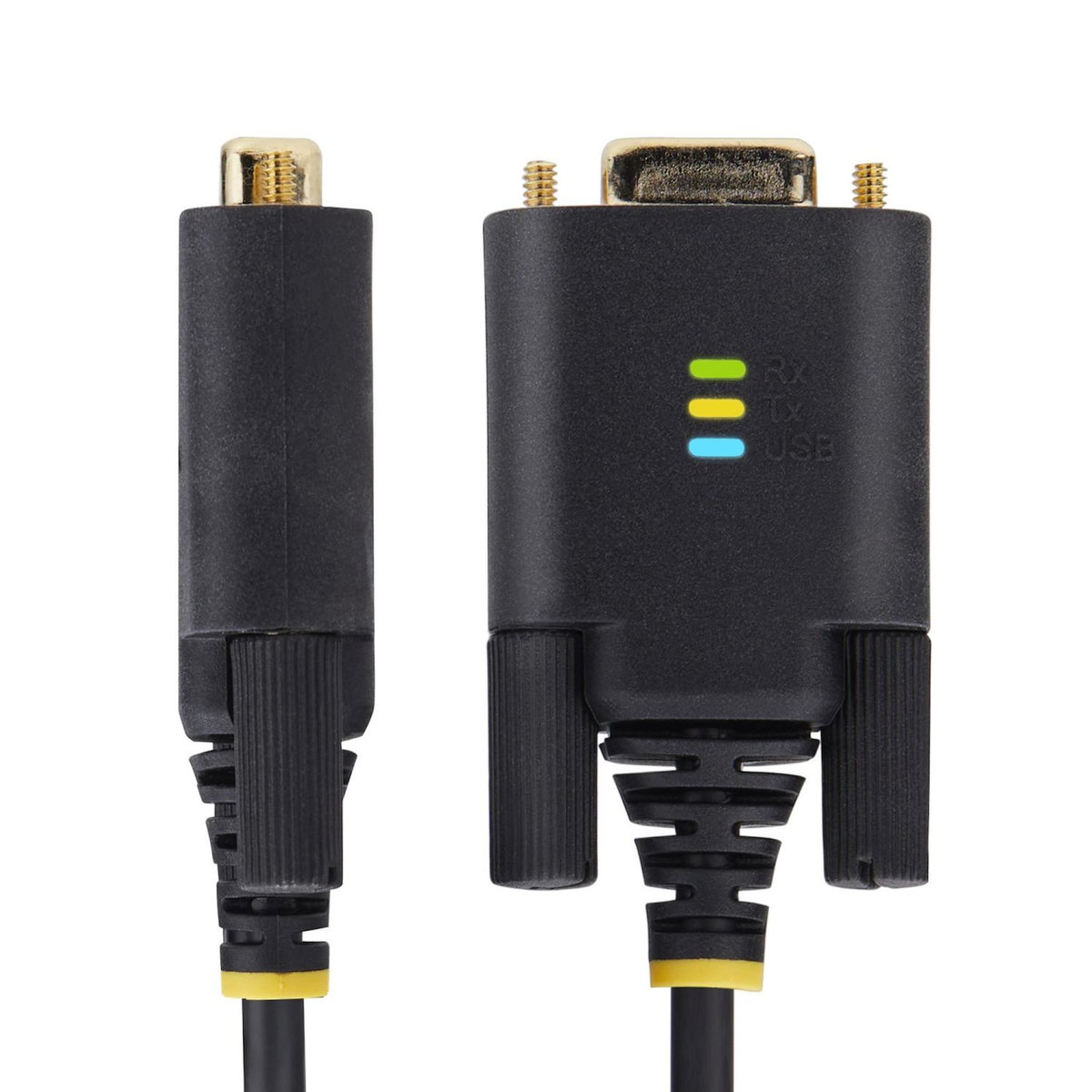 Startech StarTech.com Adaptateur USB vers Série de 3m - COM Rétention, Câble Adaptateur/Convertisseur USB RS232, Vis/Écrous Interchangeables, USB-A vers DB9 RS232, FTDI IC, Protection ESD, Windows/macOS/Linux