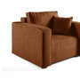 Voir la diapositive 4 : BEST MOBILIER Topaze - fauteuil - en tissu velours relief