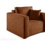 Voir la diapositive 4 : BEST MOBILIER Topaze - fauteuil - en tissu velours relief