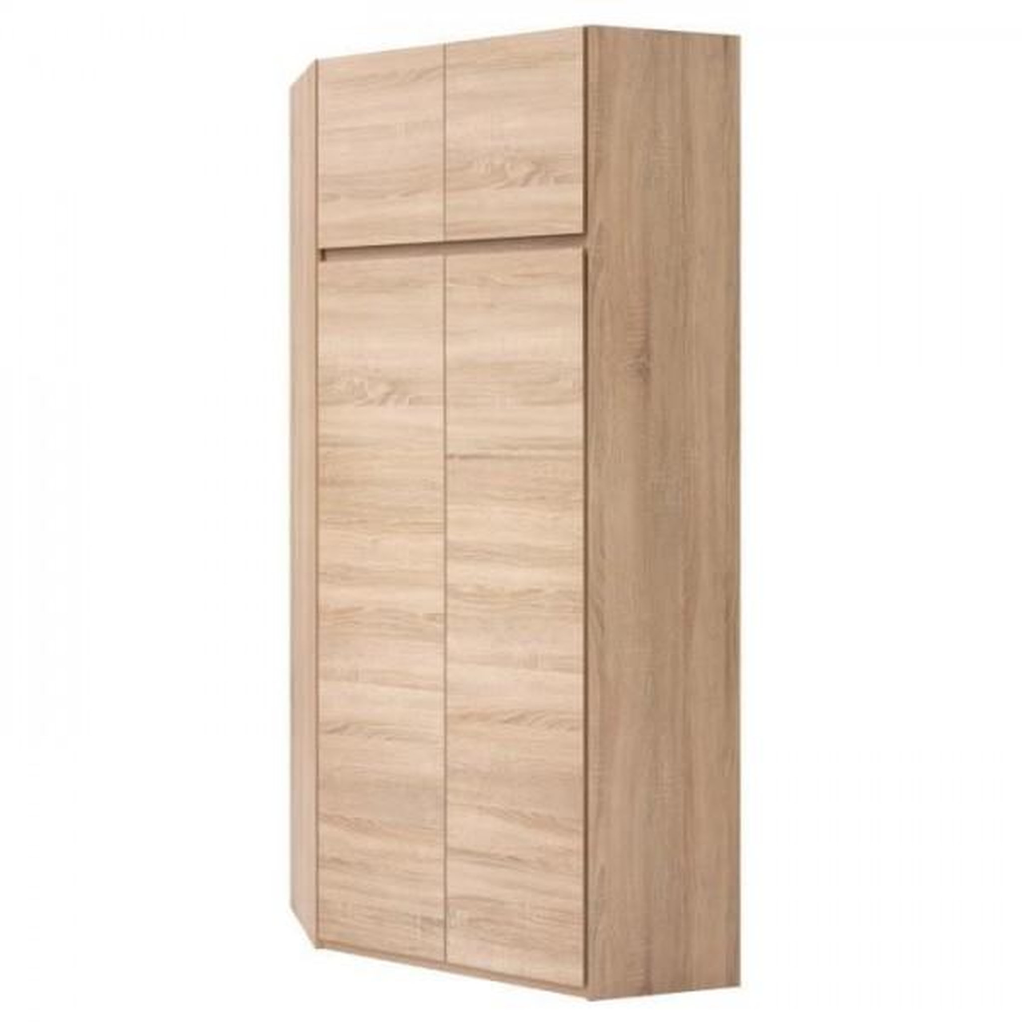 MARKET24 ACADEMICA Armoire d'angle - Décor chene sonoma - Contemporain - Chambre - L 80,5 cm