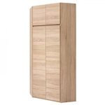 MARKET24 ACADEMICA Armoire d'angle - Décor chene sonoma - Contemporain - Chambre - L 80,5 cm