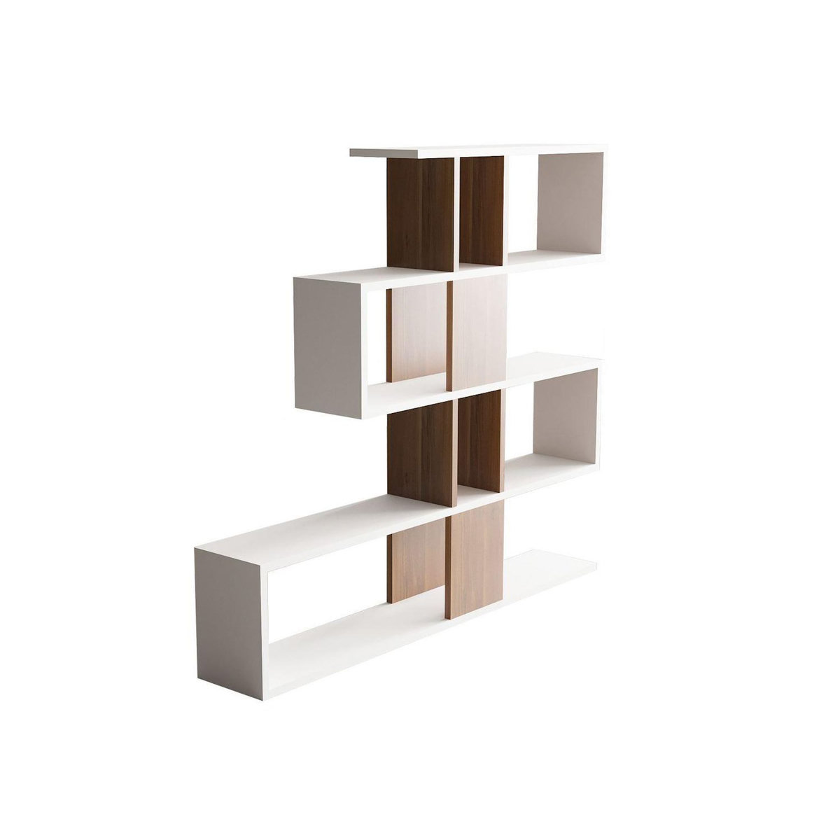 Habitat et Jardin Bibliothèque en bois  Karlin  - 120 x 20 x 109 cm - Blanc