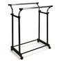 Voir la diapositive 2 : V-Part V-Part Porte-vetements Hauteur reglable 4 roues Double
