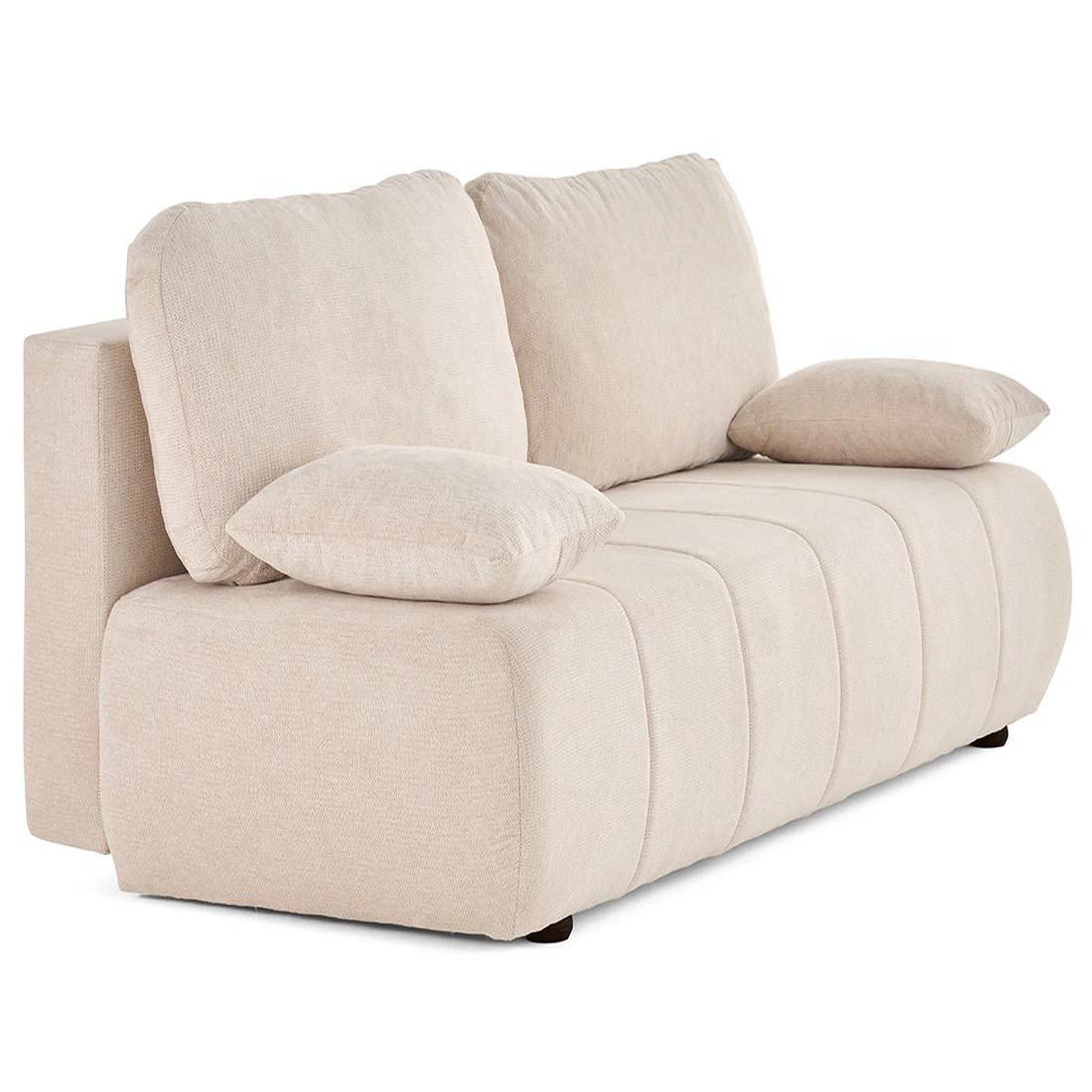 Voir la diapositive 5 : BEST MOBILIER Harper - canapé 3 places convertible avec coffre en tissu texturé