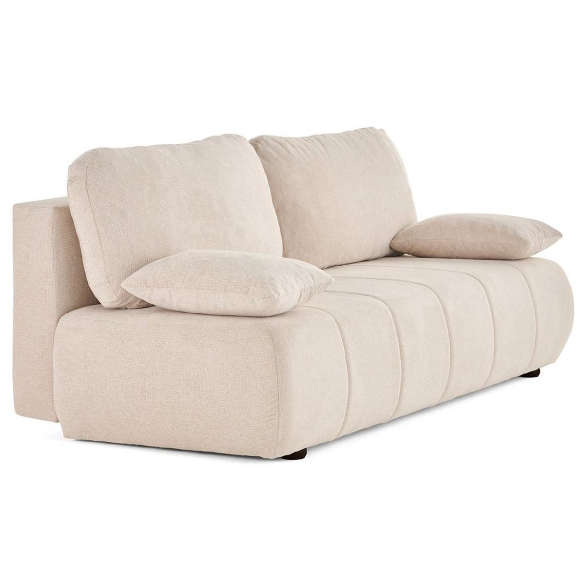 BEST MOBILIER Harper - canapé 3 places convertible avec coffre en tissu texturé