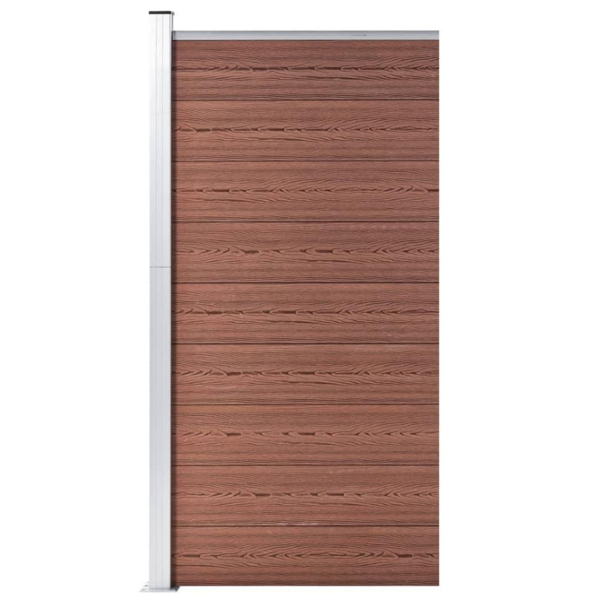 VIDAXL Panneau de cloture WPC 95x186 cm Marron