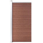 VIDAXL Panneau de cloture WPC 95x186 cm Marron