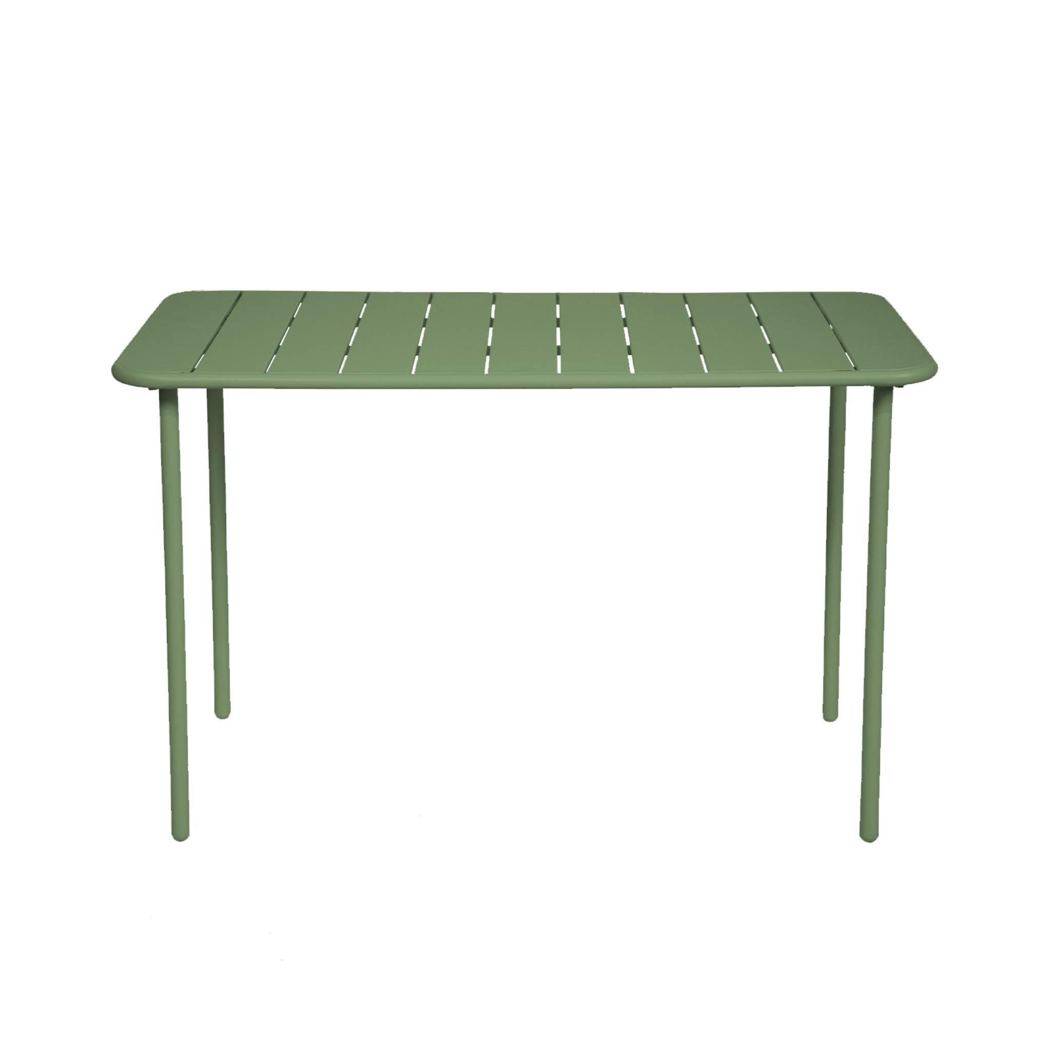 Voir la diapositive 5 : SWEEEK Table de jardin métal 4 places, Amelia L 120 x 70 x 72,5cm