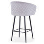 Voir la diapositive 4 : Paris Prix Tabouret de Bar en Velours  Kandi  106cm Argent