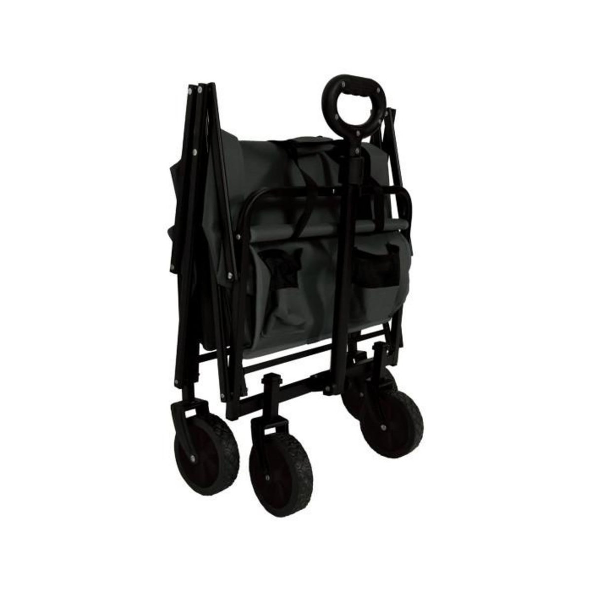 Paris Prix Chariot de Transport Pliable  Tout terrain  91cm Noir
