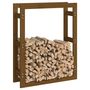 Voir la diapositive 4 : VIDAXL Support de bois de chauffage Marron miel 80x25x100cm Pin massif