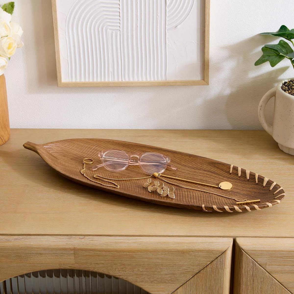 ATMOSPHERA Vide-Poches Design  Avi  49cm Naturel