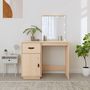 Voir la diapositive 4 : VIDAXL Coiffeuse avec LED 95x50x133,5 cm Bois de pin massif