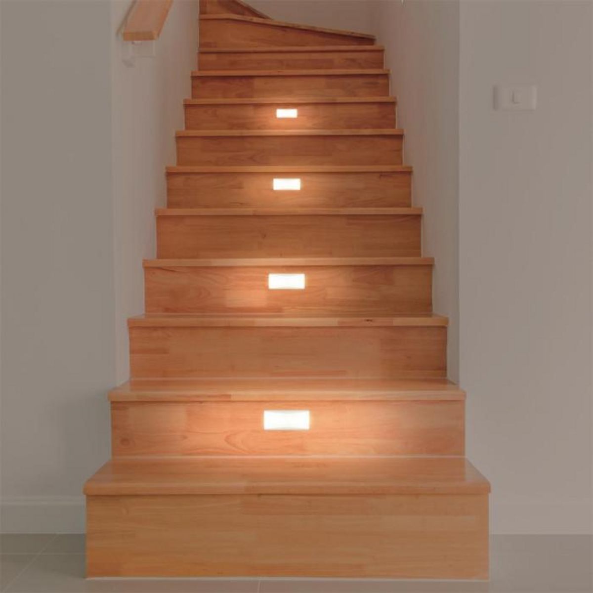 Paris Prix Lot de 2 Lampes Led  Détecteur Luminosité  7cm Blanc