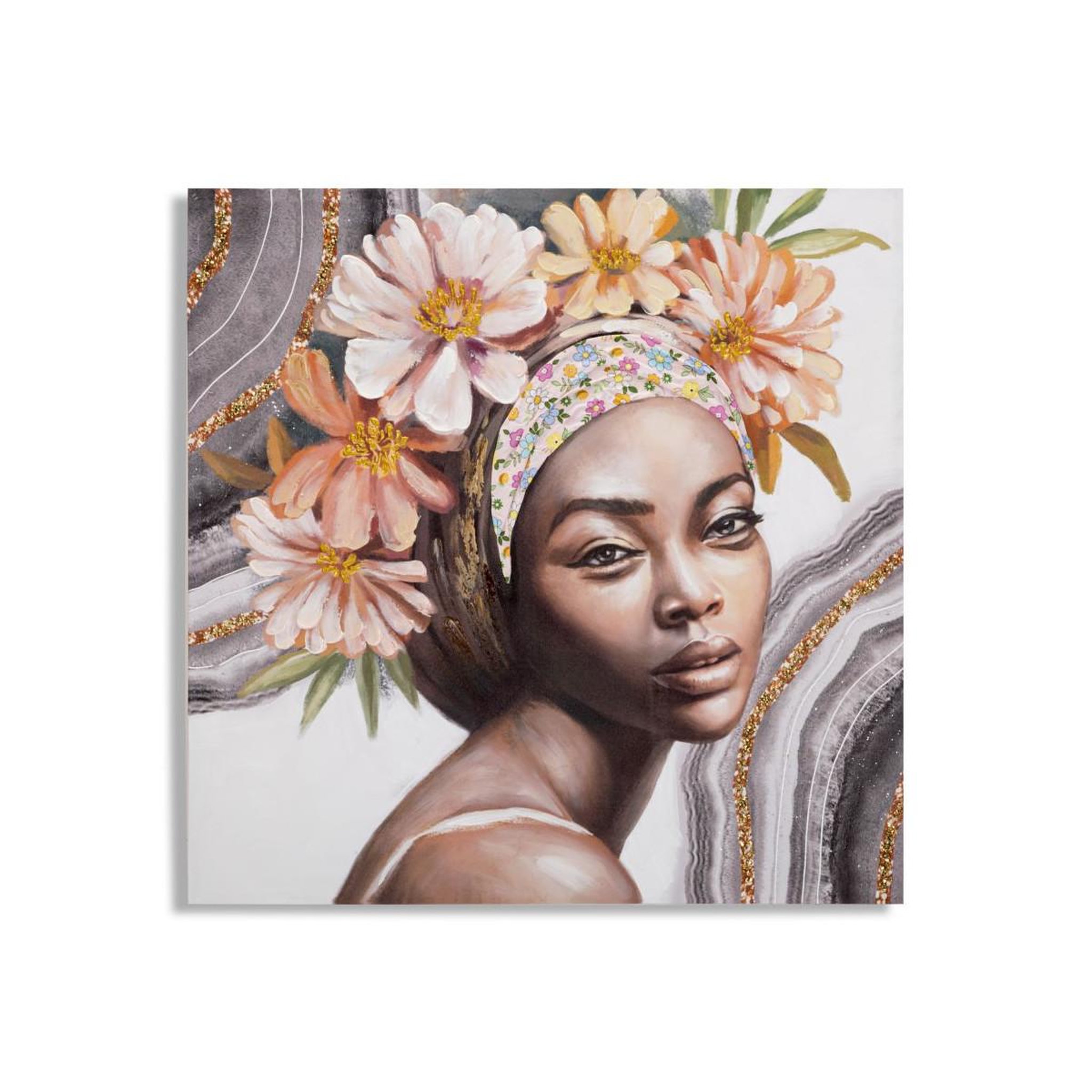 Paris Prix Toile imprimée déco  naomi  100x100cm multicolore