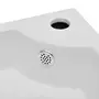 VIDAXL Lavabo avec trou de trop-plein 45x32x12,5 cm Blanc