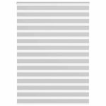 VIDAXL Store zebre gris clair largeur du tissu 155,9 cm polyester