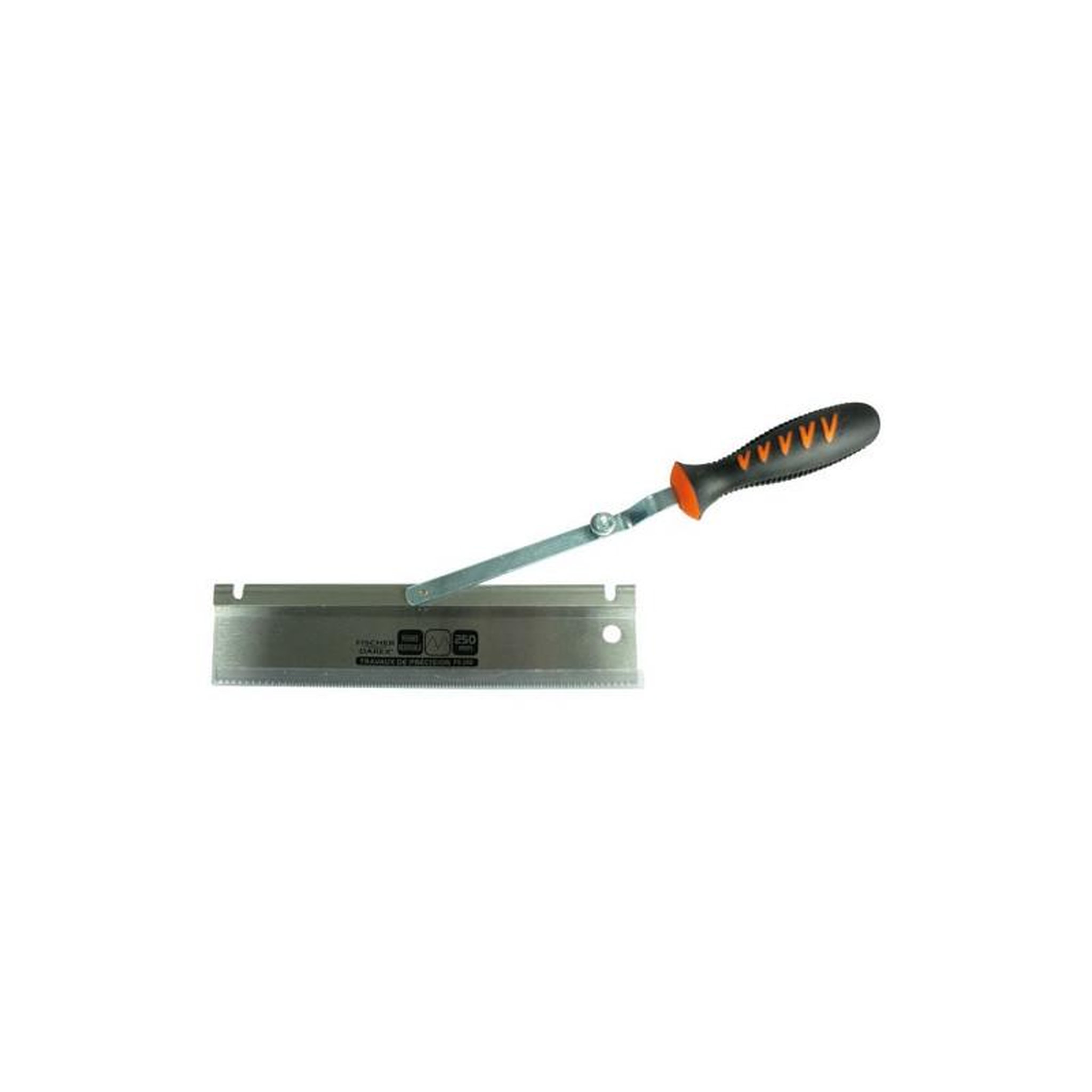 Voir la diapositive 2 : Fischer SCIE A DOS REVERSIBLE COUDEE 250MM FISCHER DAREX - F6.250