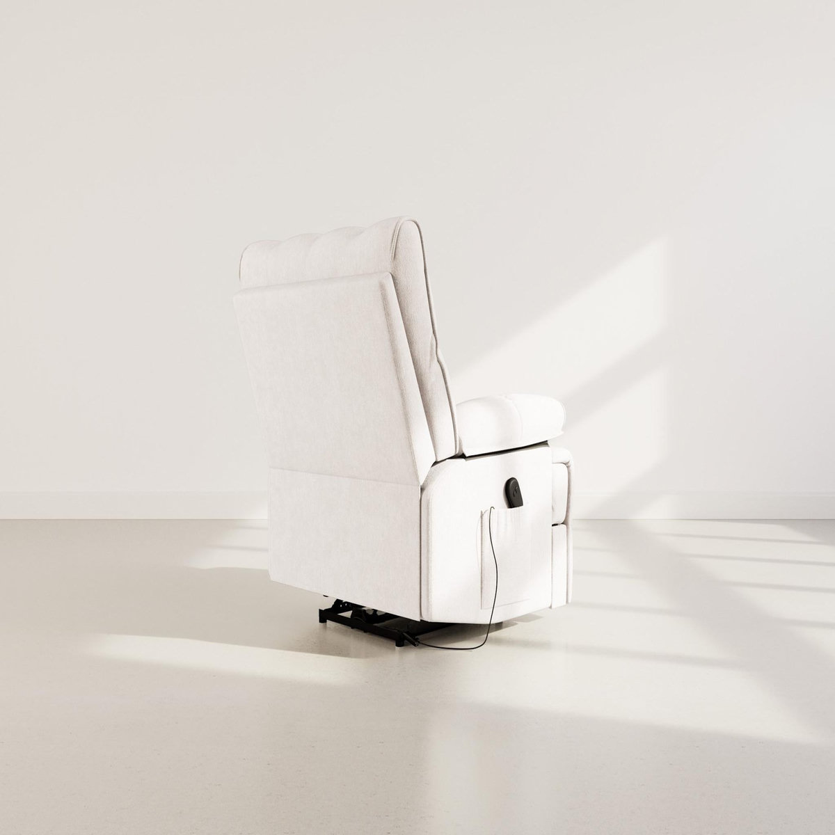 BEST MOBILIER Chandler - fauteuil relax électrique en velours texturé