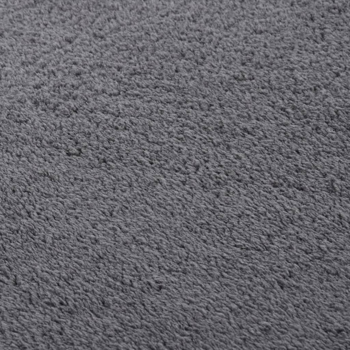 VIDAXL Tapis shaggy doux lavable 160x230 cm Antiderapant Anthracite