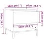 Voir la diapositive 6 : VIDAXL Tables d'appoint 2 pcs Blanc 50x46x50 cm Bois d'ingenierie