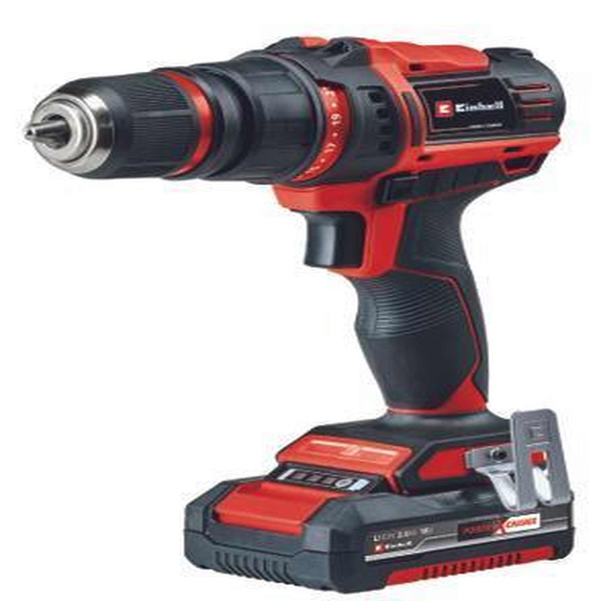 Einhell Perceuse-visseuse sans fil – TE-CD 18/45 3X-Li – 18 V – 45 Nm – 2 vitesses – mandrin 13 mm – 1× batterie 2,0 Ah + chargeur