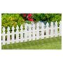 Voir la diapositive 2 : Jardikt Bordurettes plastiques blanches x10 - cloture