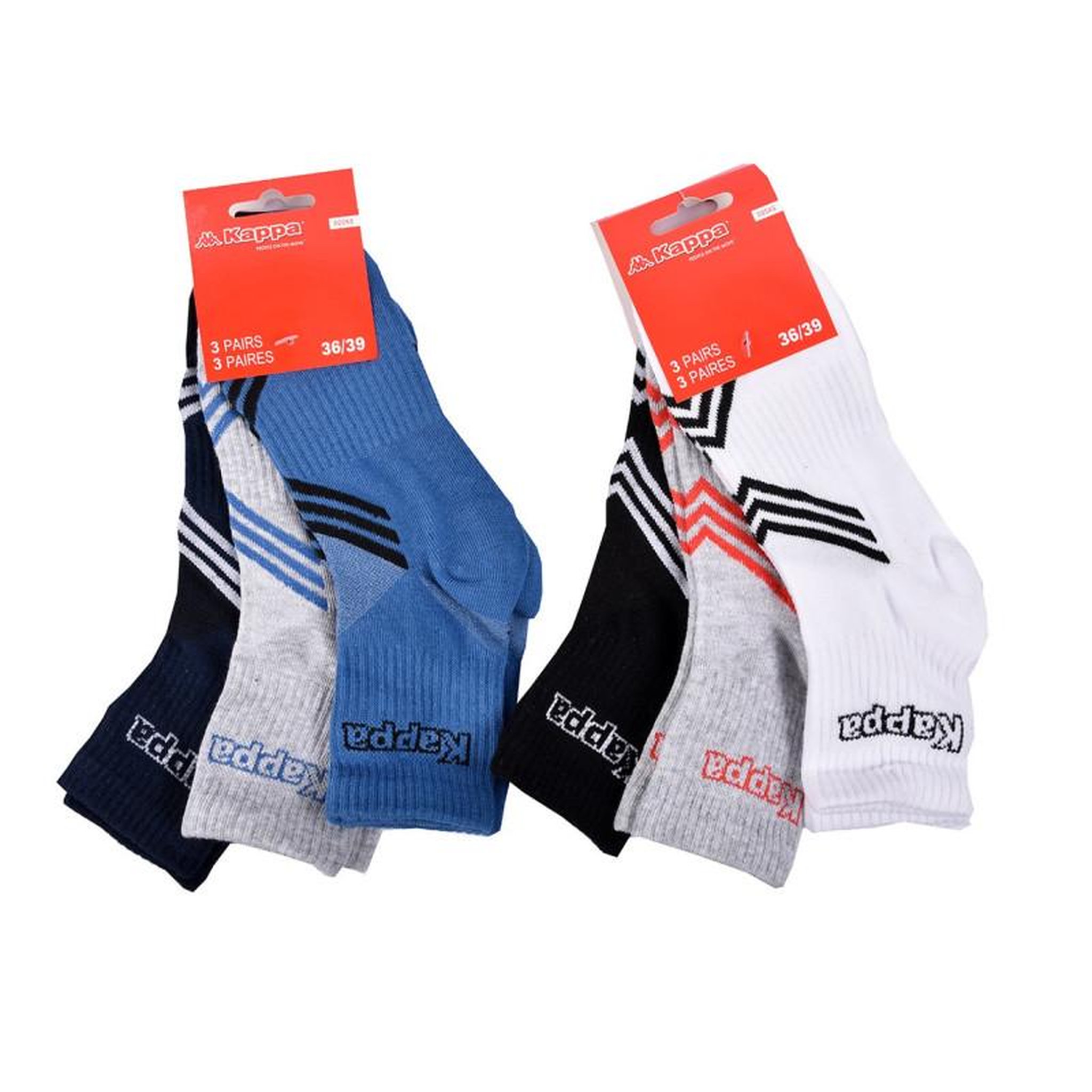 Voir la diapositive 3 : KAPPA Chaussettes Enfant QUARTER KAPPA Lot de 6
