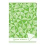 AUCHAN Cahier piqué 21x29,7cm 48 pages grands carreaux Seyes vert motif triangles