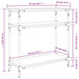 Voir la diapositive 6 : VIDAXL Table console sonoma gris 75x29x75 cm bois d'ingenierie