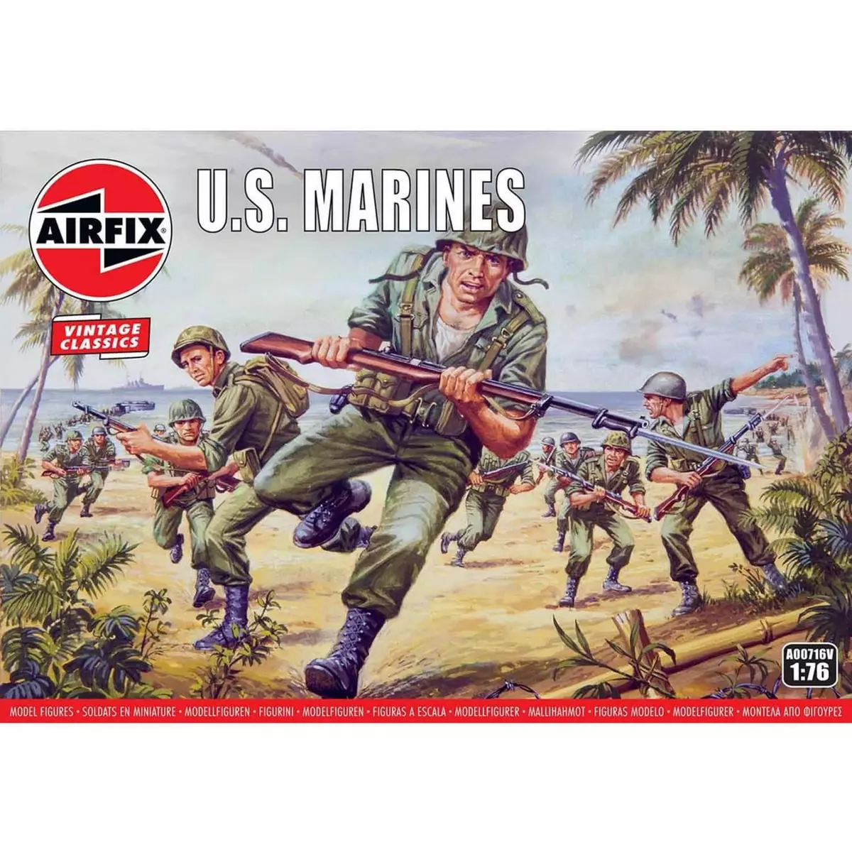 Airfix Figurines 2ème Guerre Mondiale : Vintage Classics : WWII US Marines