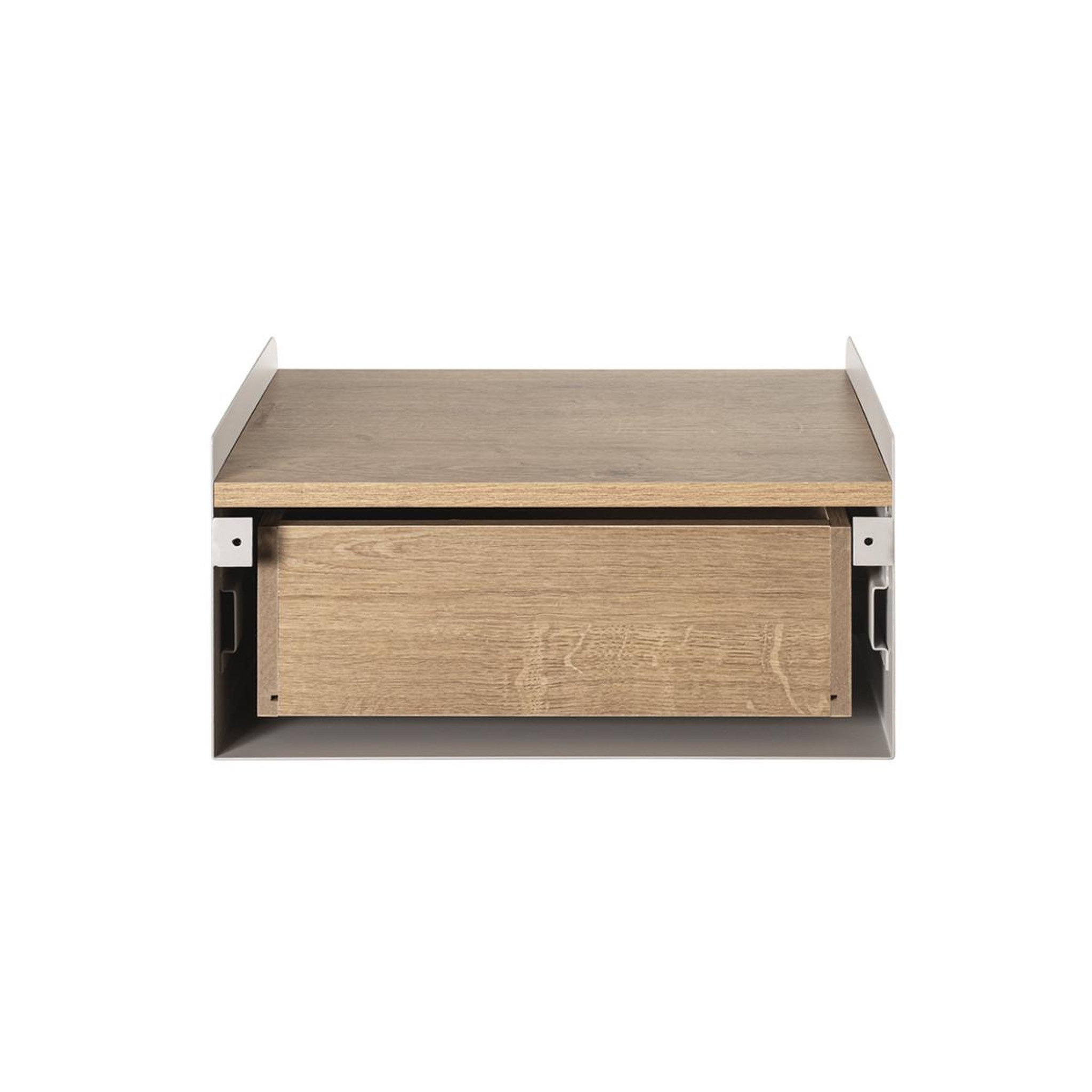 Voir la diapositive 5 : Paris Prix Étagère murale avec tiroir  korfu  40cm beige & chêne