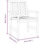 Voir la diapositive 6 : VIDAXL Ensemble de salon de jardin 3 pcs bois d'acacia solide