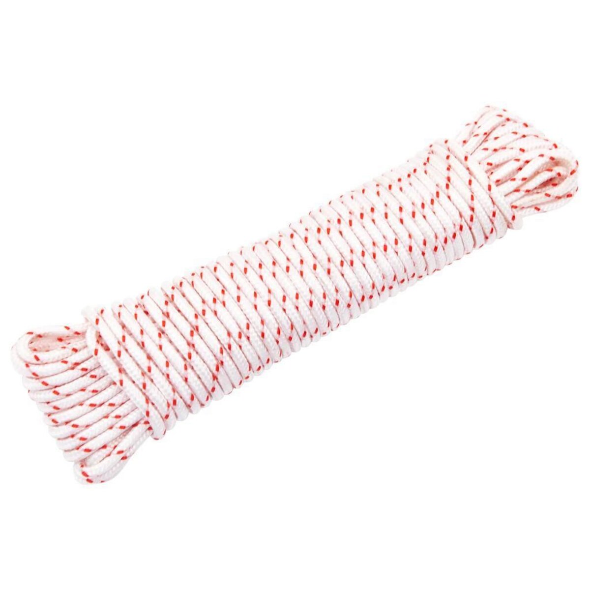 VIDAXL Cordon de demarrage a tirer blanc et rouge Ø5 mm 10 m nylon