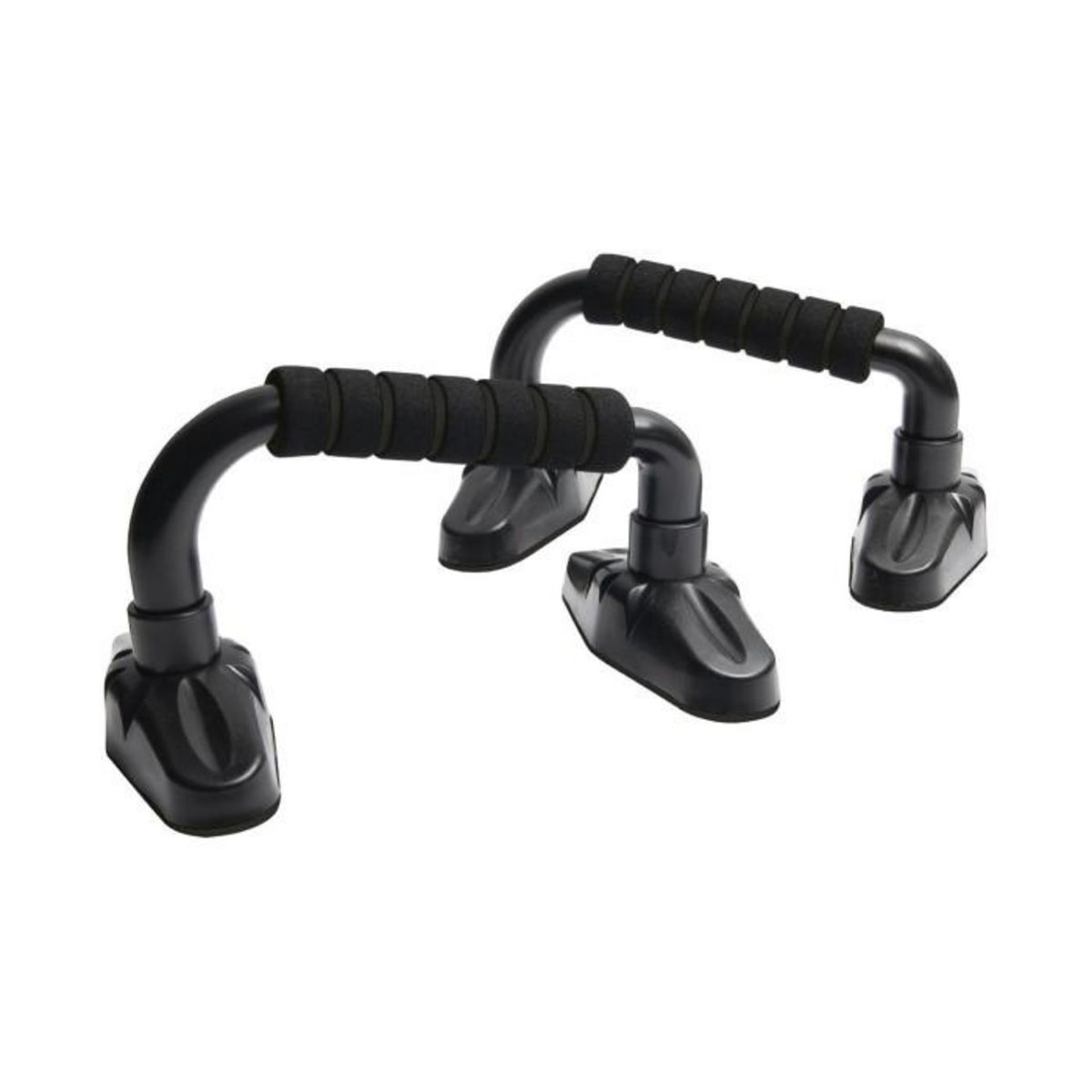 Paris Prix Lot de 2 Poignées d'Appui Pompes  Fitness  23cm Noir