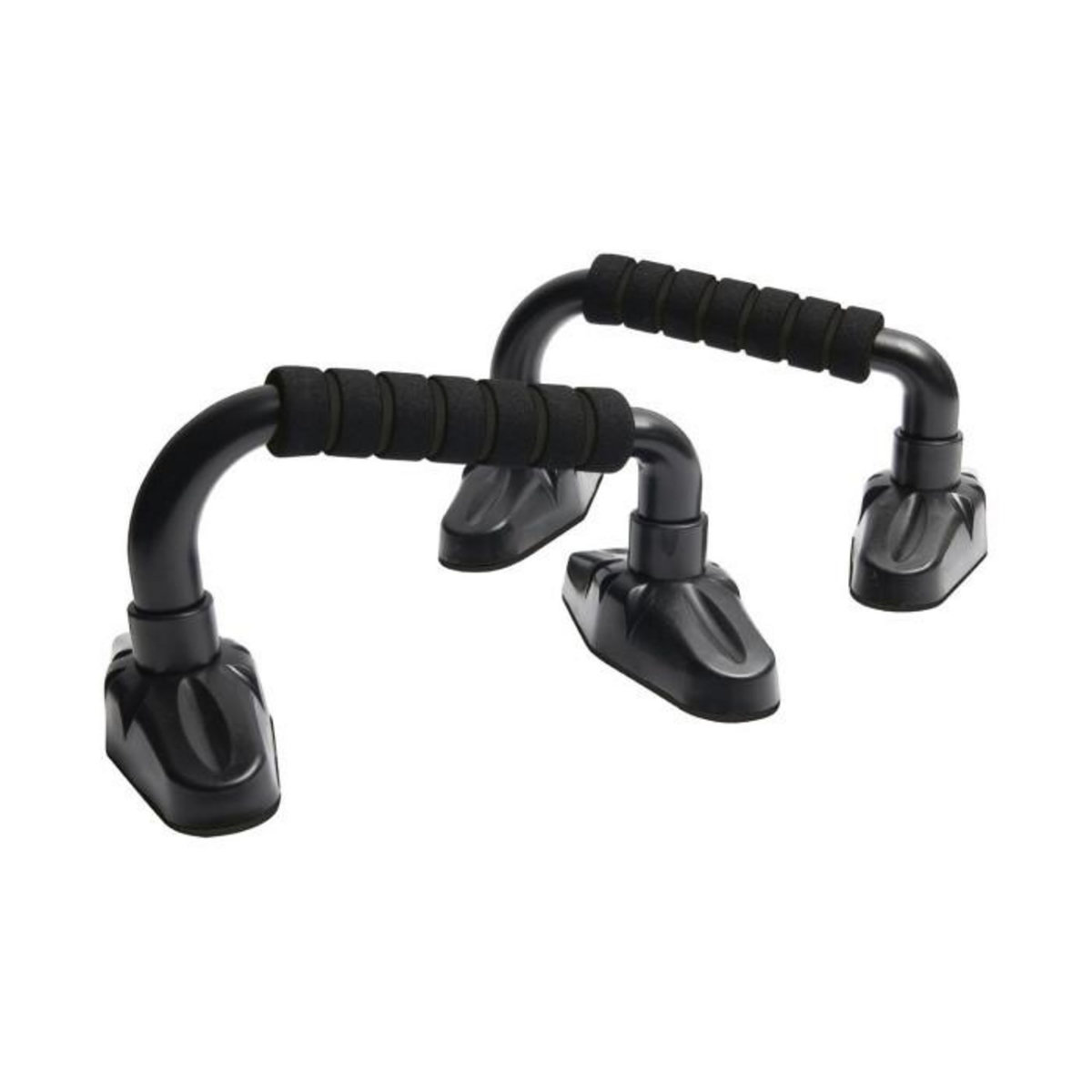 Paris Prix Lot de 2 Poignées d'Appui Pompes  Fitness  23cm Noir