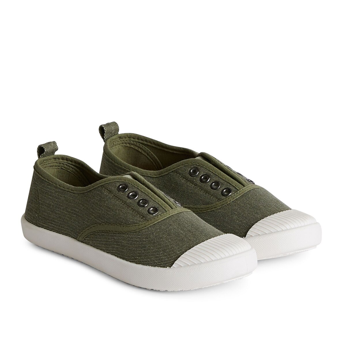 INEXTENSO Basket en toile kaki garçon 